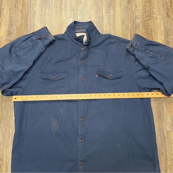 Levi's Men's Sherpa Blue Button Up Insulated/fleece Outdoor Chore Jacket Size 3X - Picture 4 of 16